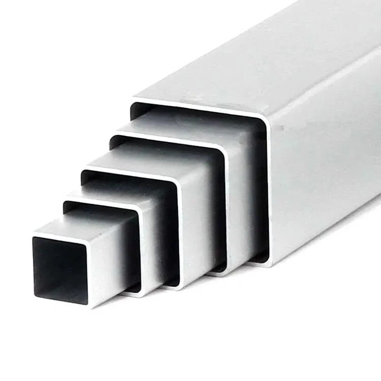 Ál útpressun fáður ferningur rör